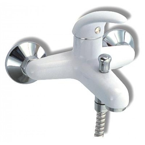 NOVASERVIS METALIA vaňová nástenná batéria 150 mm biela - chróm - plná 55020 / 1,1 NOVASERVIS METALIA vaňová nástenná batéria 150 mm biela - chróm - plná 55020 / 1,1