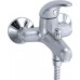 NOVASERVIS METALIA vaňová nástenná batéria 100 mm satin - chróm - plná 55024,9