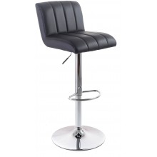 G21 Barová stolička malé koženková, prešívaná čierna 60023096