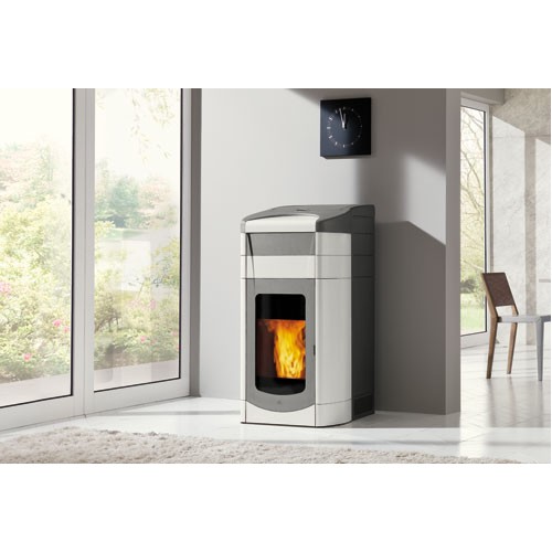 EDILKAMIN QUEBEC krbové kachle na pelety, biele 637740 EDILKAMIN QUEBEC krbové kachle na pelety, biele 637740