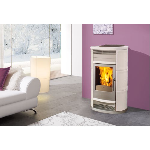 EDILKAMIN MAGIC krbové kachle na pelety, sivá keramika 648190 EDILKAMIN MAGIC krbové kachle na pelety, sivá keramika 648190