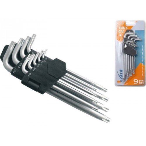 EXTOL PREMIUM L-kľúč, sada 9ks, TORX 6601