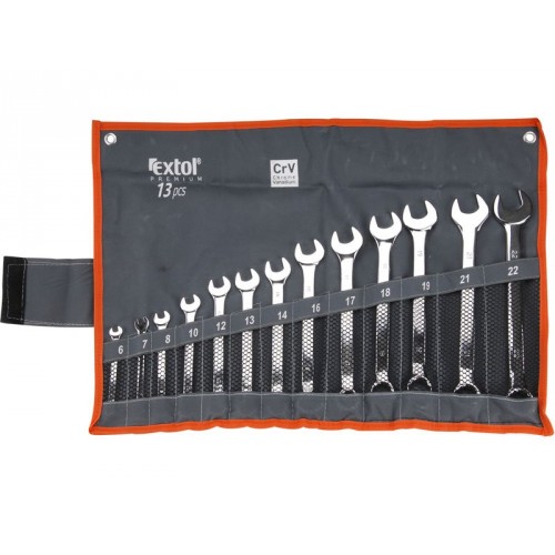 EXTOL PREMIUM kľúče očkoploché, sada 13ks 6733 EXTOL PREMIUM kľúče očkoploché, sada 13ks 6733
