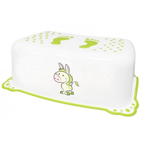 AQUALINE Detské protišmykové stúpadlo do kúpeľne Oslík, biela, 7426