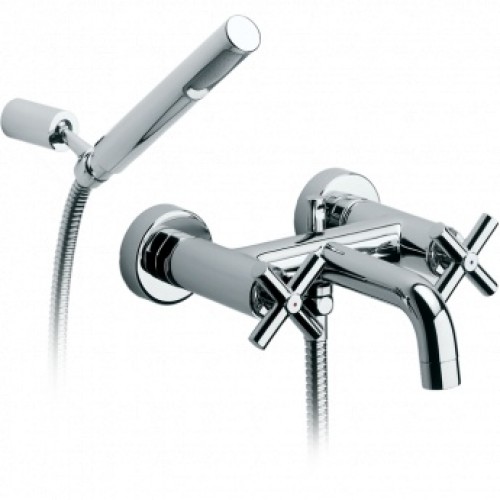 Roca Loft vaňová kohútiková batéria so sprchou, hadicou 1,75 m, chróm 75A0143C00