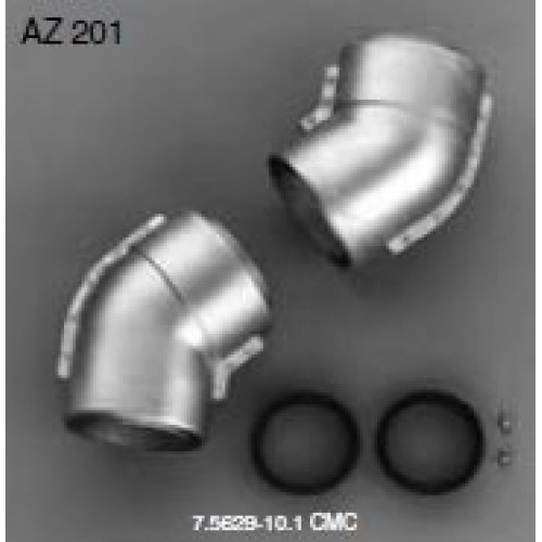 JUNKERS AZ 201 Koncentrické koleno 2x45 s dvojitou rúrkou JUNKERS AZ 201 Koncentrické koleno 2x45 s dvojitou rúrkou