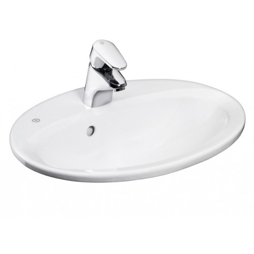 Gustavsberg Saval 53,5 zápustné umývadlo, biela E + 53x43, 5 7G285301