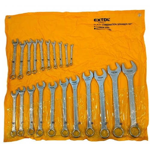 EXTOL CRAFT kľúče očkoploché, sada 21 ks 8631143 EXTOL CRAFT kľúče očkoploché, sada 21 ks 8631143