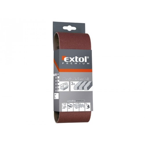 EXTOL PREMIUM plátno brúsne nekonečný pás P100, 457x75mm, balenie 3ks 8803510