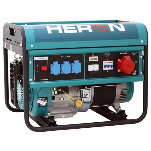 HERON EGM 60 AVR-3 elektrocentrála benzínová 13HP / 6,0 KW (400V) / 2,2 kW (230V) 8896112