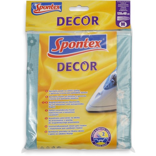 SPONTEX Decor bavlnený poťah na žehliacu dosku 120 x 40 cm, 97021072