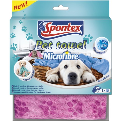 Spontex Pet Towel Microfibre uterák z mikrovlákna 40x80cm
