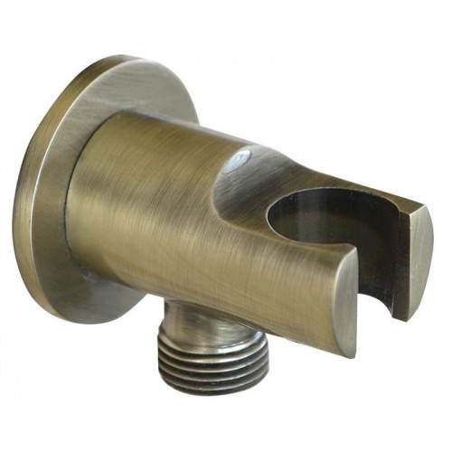 SAPHO Vývod sprchy s držiakom 1/2 ", okrúhly, bronz 981M6