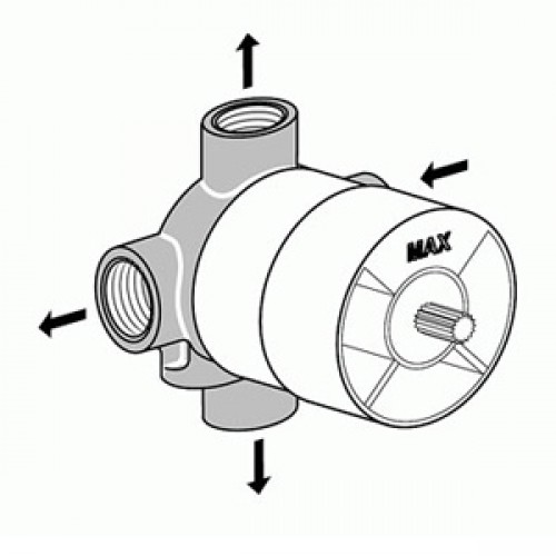 IDEAL Standard štvorcestný ventil A2391NU IDEAL Standard štvorcestný ventil A2391NU