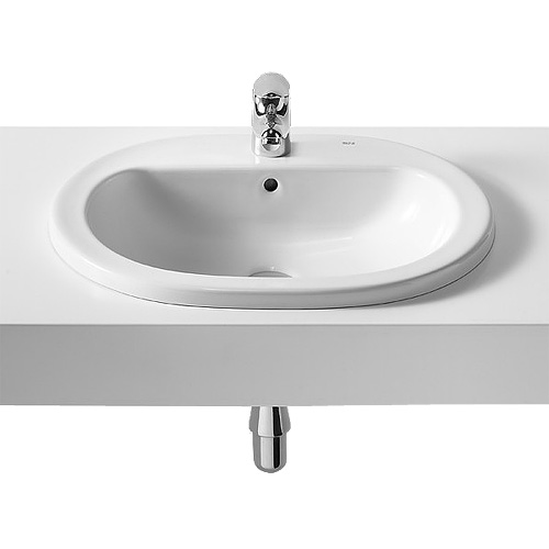 Roca Coral-N umývadlo zápustné 56x48 cm s otvorom pre batériu A327898000