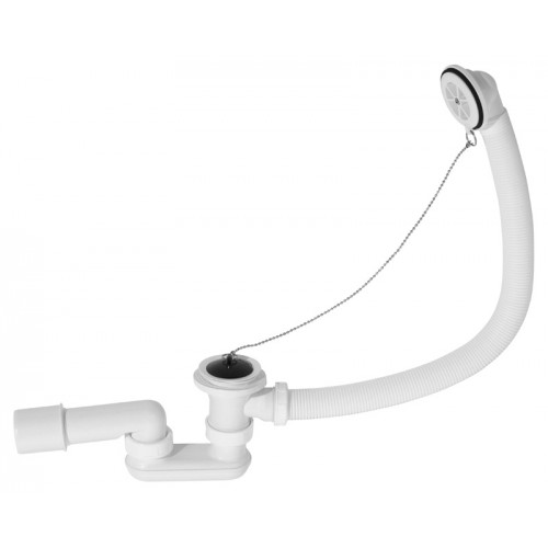 ALCAPLAST Sifón vaňový biely A502