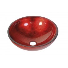 SAPHO MURANO sklenené umývadlo 40x13cm, červené AL5318-63