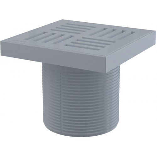 ALCAPLAST Hrdlo vpusty, mriežka 150 × 150 šedá APV0200 ALCAPLAST Hrdlo vpusty, mriežka 150 × 150 šedá APV0200