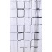 AQUALINE Sprchový záves 180x180cm, štvorcový vzor ZV013