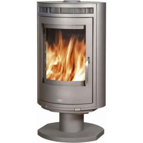 ABX Arktis 8 otočný, krbové kachle, šedý plech