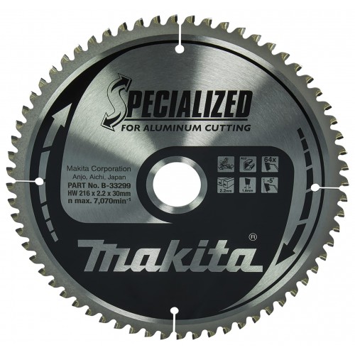 MAKITA B-33299 Pilový kotouč 216x30 64 Z =old B-09628