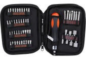 Black & Decker A7104 Sada bitov a nástrčných kľúčov (56ks) s račňovým skrutkovačom