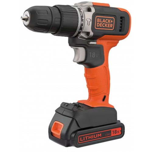 Black & Decker BCD003C1 Príklepová vŕtačka (45Nm/18V/1x1,5Ah)