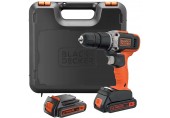 Black & Decker BCD003C2K Príklepová vŕtačka (45Nm/18V/2x1,5Ah), kufor