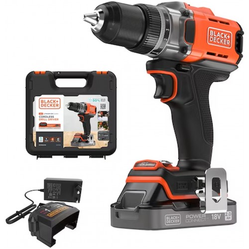 Black & Decker BCD382D1XK Vŕtací skrutkovač (45Nm/18V/1x2,0Ah), kufor Black & Decker BCD382D1XK Vŕtací skrutkovač (45Nm/18V/1x2,0Ah), kufor
