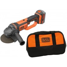 Black & Decker BCG720M1 Aku uhlová brúska (125mm/18V/1x4,0Ah), taška