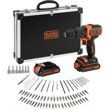 Black & Decker BDCHD18BAFC Aku príklepová vŕtačka (40Nm/18V/2x1,5Ah), kufor +príslušenstvo