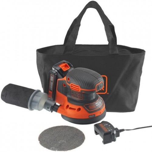 Black & Decker BDCROS18 Excentrická brúska (125mm/18V/1x1,5Ah), taška