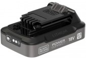 Black & Decker BDL2018S Akumulátor Li-lon (18V/2,0Ah) s ukazovateľom nabitia