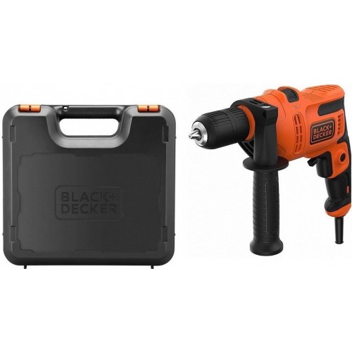 Black & Decker BEH200K Elektrická príklepová vŕtačka (500W/13mm), kufor