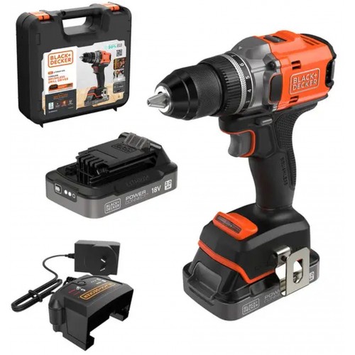 Black & Decker BLD682D2XK Aku bezuhlíkový šroubovák (50Nm/18V/2x2,0Ah), kufr Black & Decker BLD682D2XK Aku bezuhlíkový šroubovák (50Nm/18V/2x2,0Ah), kufr