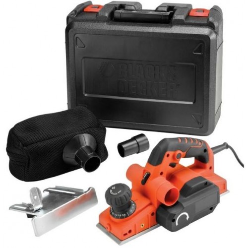 Black & Decker KW750K Hoblík (750W/82mm/0-2mm), TCT nože, kufor