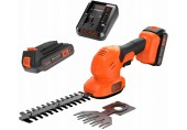 Black & Decker BCSS18D1 PowerConnect nožnice na živý plot, trávu, kríky (18V/1x2,0Ah)