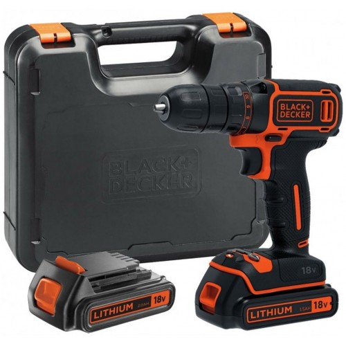 BLACK & DECKER BDCDC18K1B Aku vŕtačka 18V 2x1,5 Ah BLACK & DECKER BDCDC18K1B Aku vŕtačka 18V 2x1,5 Ah