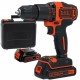 Black & Decker BDCHD18KB Aku vŕtačka s príklepom (2x1,5Ah/18V) kufor