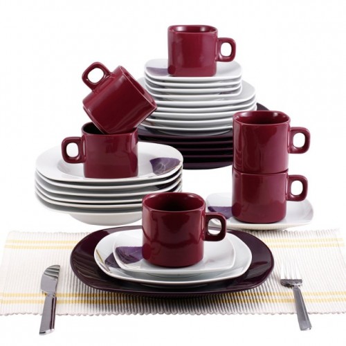 BLAUMANN Jedálenská sada riadu 30 ks, fialová BL-2037-4