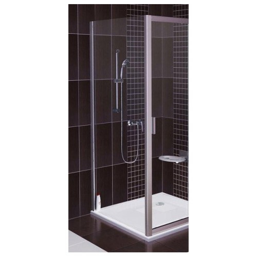 RAVAK Blix BLPS-90 pevná sprchová stena, satin + Grafit 9BH70U00ZH