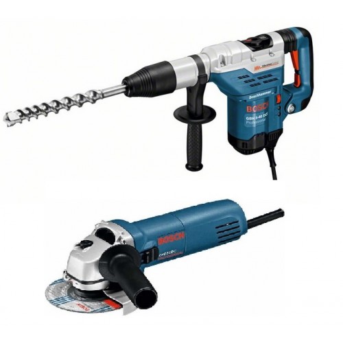 BOSCH GBH 5-40 DCE vŕtacie kladivo SDS-Max+Uhlová brúska GWS 850 C 0615990H2V BOSCH GBH 5-40 DCE vŕtacie kladivo SDS-Max+Uhlová brúska GWS 850 C 0615990H2V