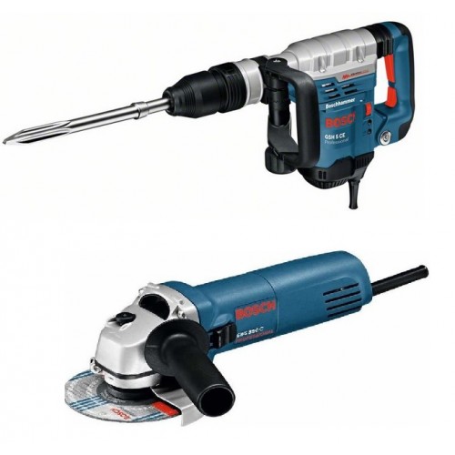 BOSCH GSH 5 CE Sekacie kladivo SDS MAX+Uhlová brúska GWS 850 C, 0615990H30 BOSCH GSH 5 CE Sekacie kladivo SDS MAX+Uhlová brúska GWS 850 C, 0615990H30