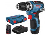 BOSCH GSR 12V-35 FC Aku vŕtací skrutkovač, L-BOXX, 2x aku 3,0 Ah, kľučovadlo 06019H3001
