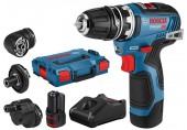 BOSCH GSR 12V-35 FC 2x3.0Ah, 4 adapte, L-Boxx Akumulátorový vŕtací skrutkovač 06019H3000