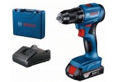 BOSCH GSR 185-LI Akumulátorový vŕtací skrutkovač, 1x 2 Ah, GAL 18V-20, kufr 06019K3001