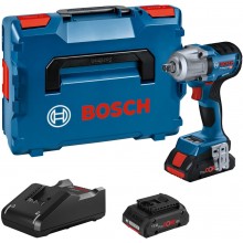 BOSCH GDS 18V-450 PC Aku rázový uťahovač, L-BOXX, GAL 18-40, 2x 4.0Ah 06019K4102