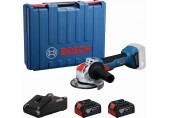 BOSCH GWX 18V-8 PROFESSIONAL Uhlová brúska s X-LOCK, 2× 4,0 Ah, L-Boxx 06019N9102