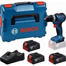 BOSCH GSB18V-52 PROFESSIONAL Aku příklepový uťahovač, 3x 5,0Ah, L-BOXX 06019S0128