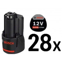 BOSCH 28x GBA 12V 3.0Ah PROFESSIONAL Akumulátor 0602496012